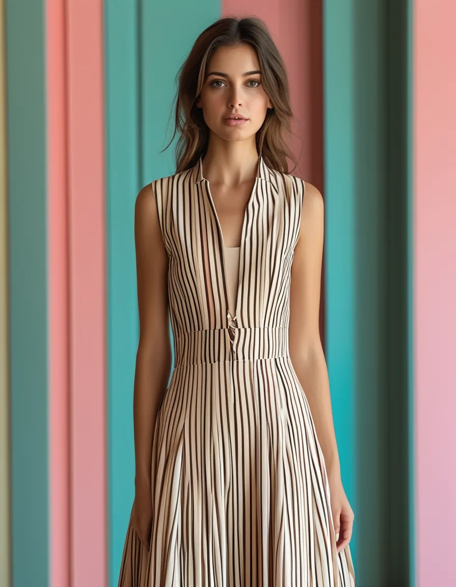 Why a Single Vertical Line Down an Outfit Changes How Tall You Look